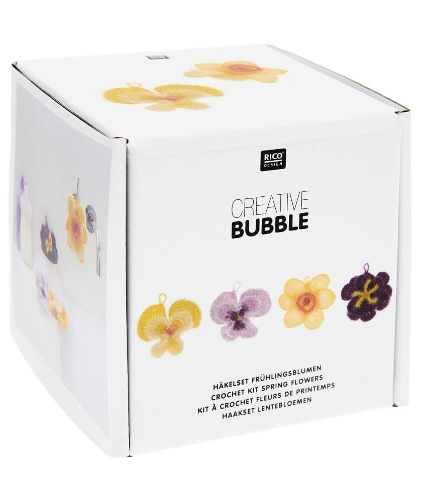 Kit crochet CREATIVE BUBBLE - Fleurs de Printemps - Rico Design