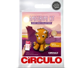 Kit Amigurumi Bébé Tricératops - Circulo