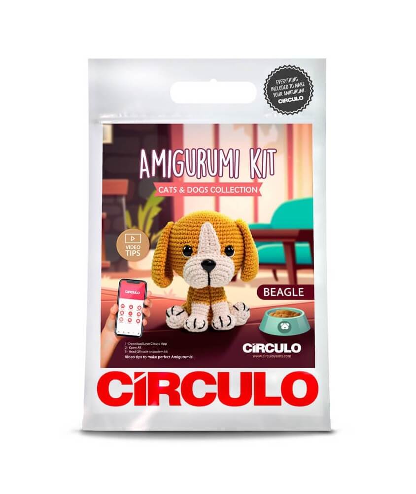 Kit Amigurumi Beagle - Circulo