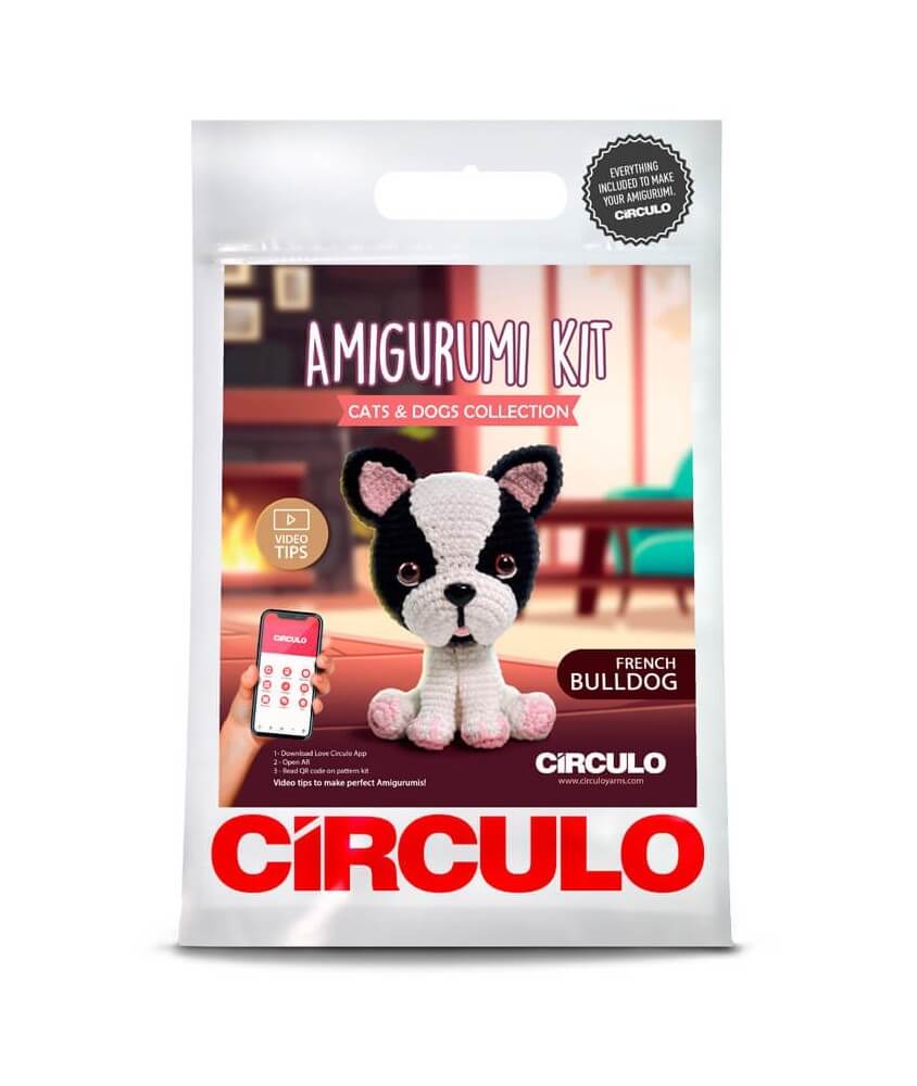 Kit Amigurumi Bouledog Français - Circulo