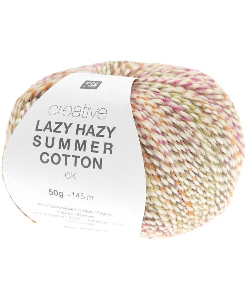 Pelote de coton à tricoter Creative LAZY HAZY SUMMER COTTON - Rico Design