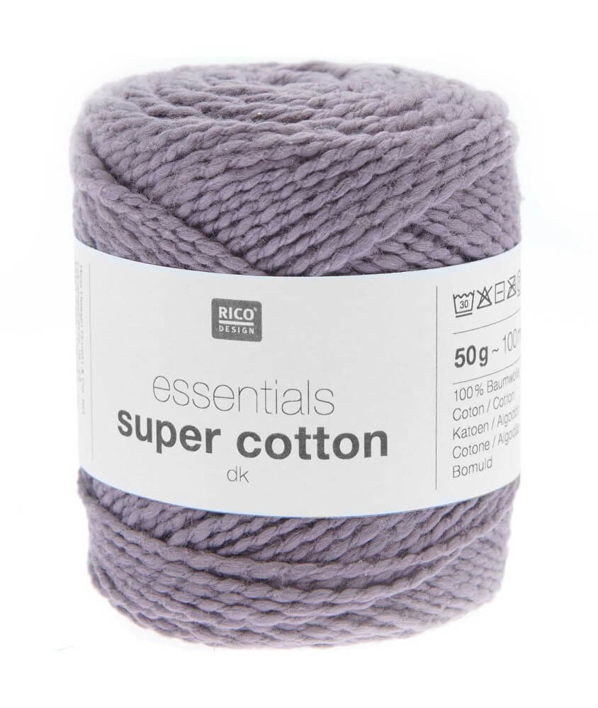 Pelote de Coton à tricoter ou crocheter Essentials Super Cotton DK - Rico Design