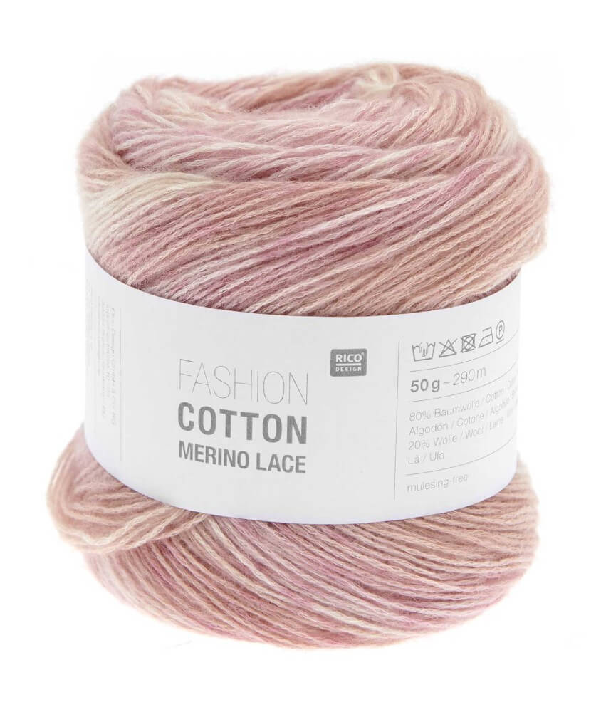 Pelote de Coton et de laine Fashion Cotton Merino Lace - Rico Design