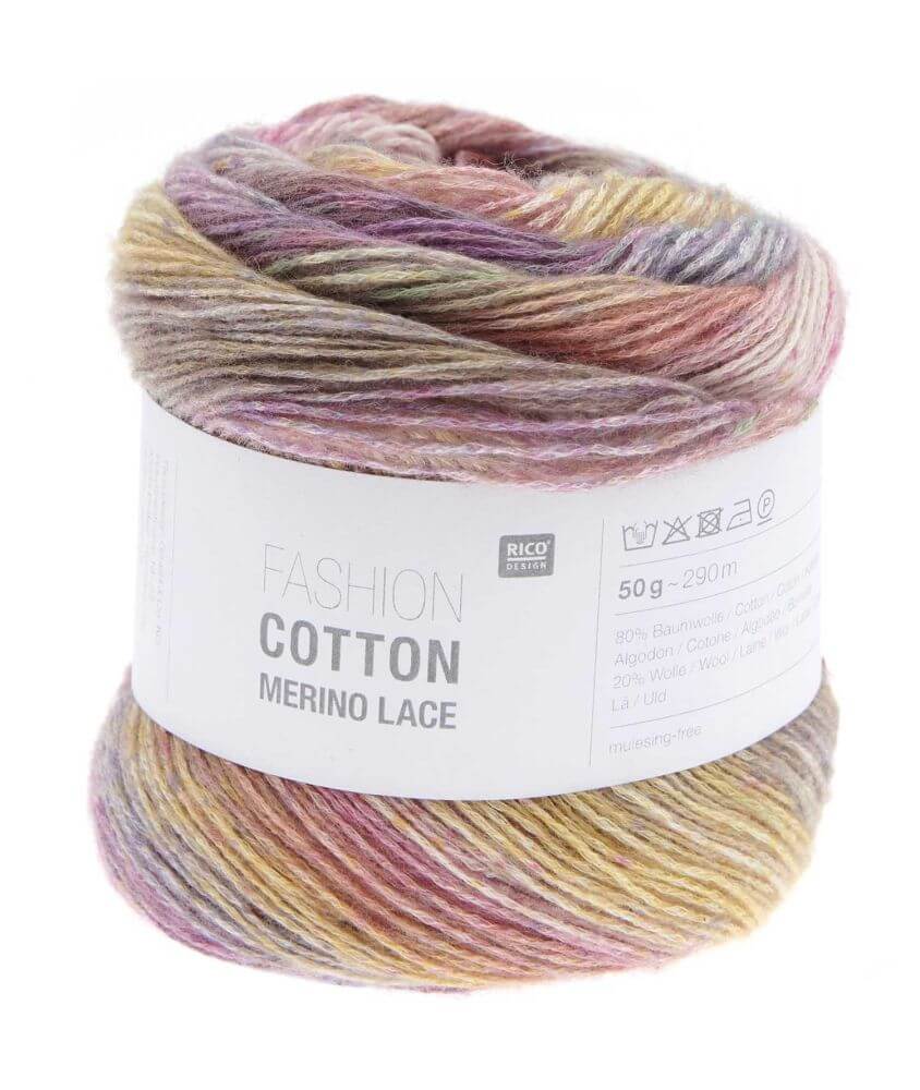 Pelote de Coton et de laine Fashion Cotton Merino Lace - Rico Design