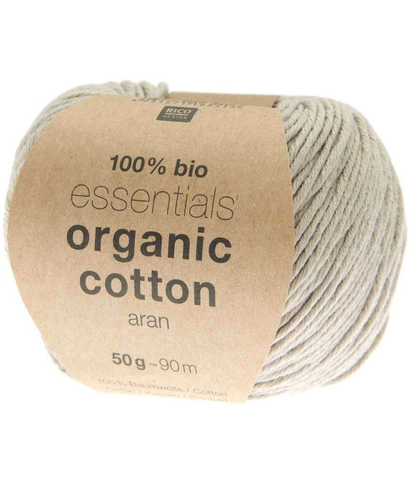 Coton à tricoter Essentials Organic Cotton aran - Rico Design