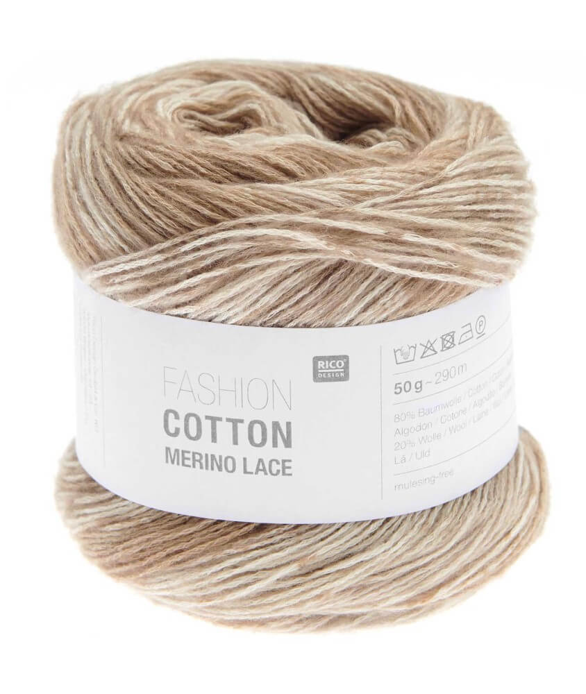 Pelote de Coton et de laine Fashion Cotton Merino Lace - Rico Design