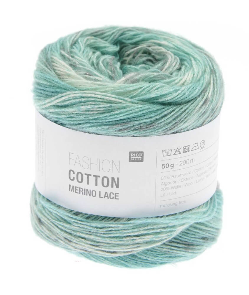 Pelote de Coton et de laine Fashion Cotton Merino Lace - Rico Design