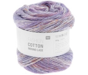 Pelote de Coton et de laine Fashion Cotton Merino Lace - Rico Design