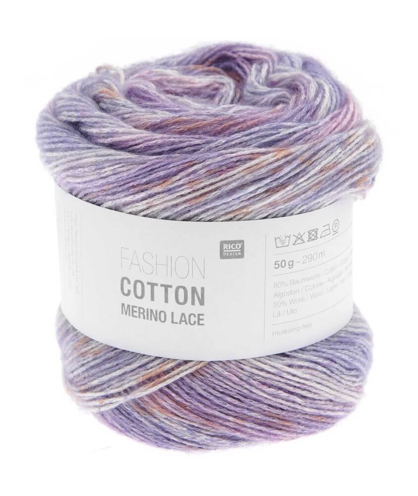 Pelote de Coton et de laine Fashion Cotton Merino Lace - Rico Design