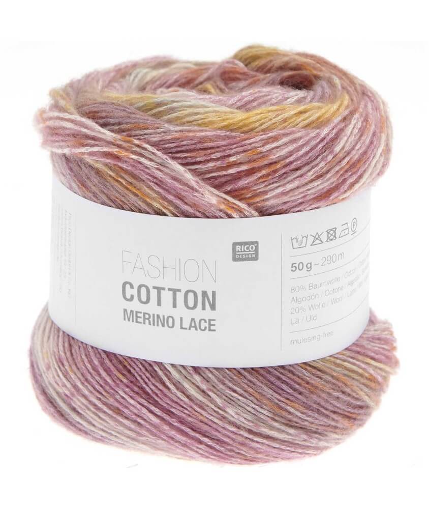 Pelote de Coton et de laine Fashion Cotton Merino Lace - Rico Design
