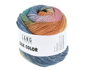 Pelote exceptionnelle de soie SILK COLOR - 100 GR - Lang Yarns