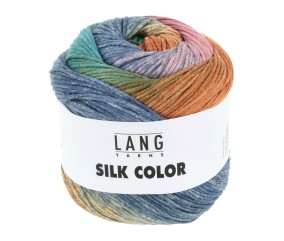 Pelote exceptionnelle de soie SILK COLOR - 100 GR - Lang Yarns