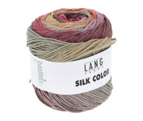 Pelote exceptionnelle de soie SILK COLOR - 100 GR - Lang Yarns