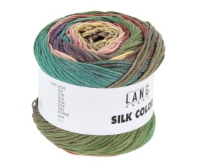 Pelote exceptionnelle de soie SILK COLOR - 100 GR - Lang Yarns