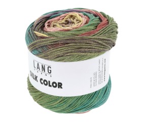 Pelote exceptionnelle de soie SILK COLOR - 100 GR - Lang Yarns