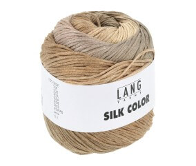 Pelote exceptionnelle de soie SILK COLOR - 100 GR - Lang Yarns