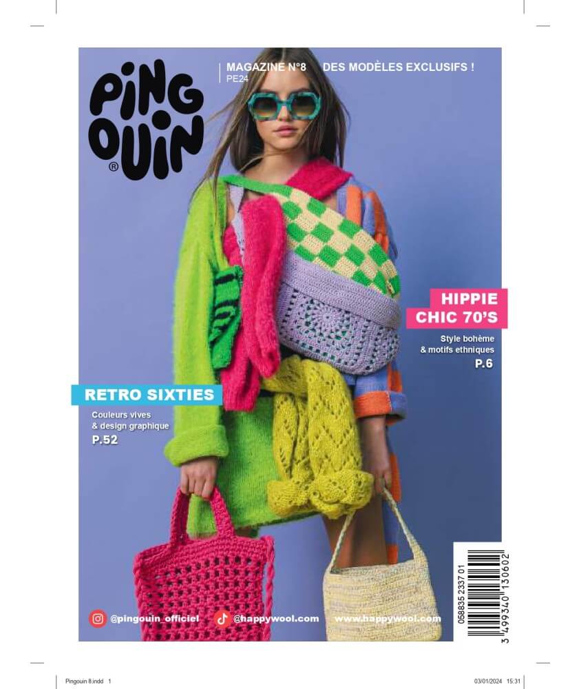 Magazine Pingouin N°8 -  Printmpes/Eté 2024 : Retro Sixties