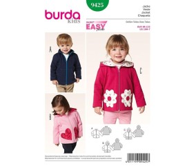 Patron N°9425 Burda kids : Veste