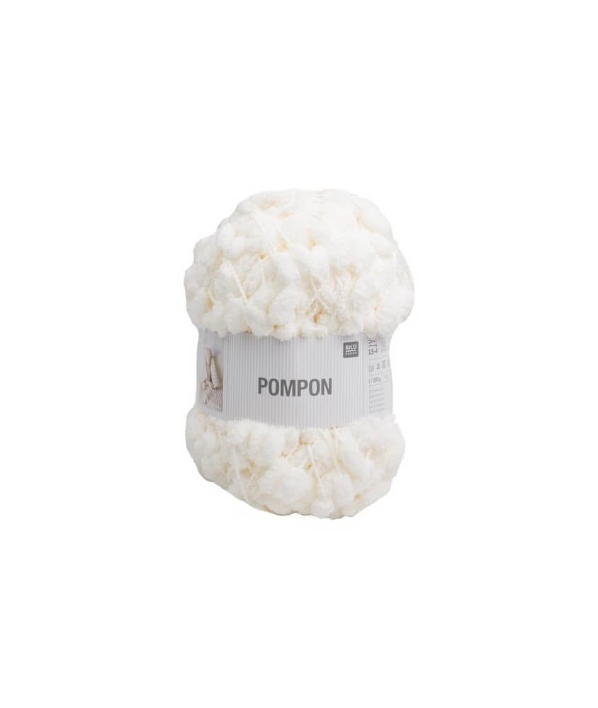 Laine à pompons CREATIVE POMPON UNI 200 GR - Rico Design