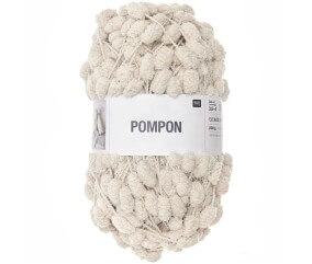 Laine à pompons CREATIVE POMPON UNI 200 GR - Rico Design