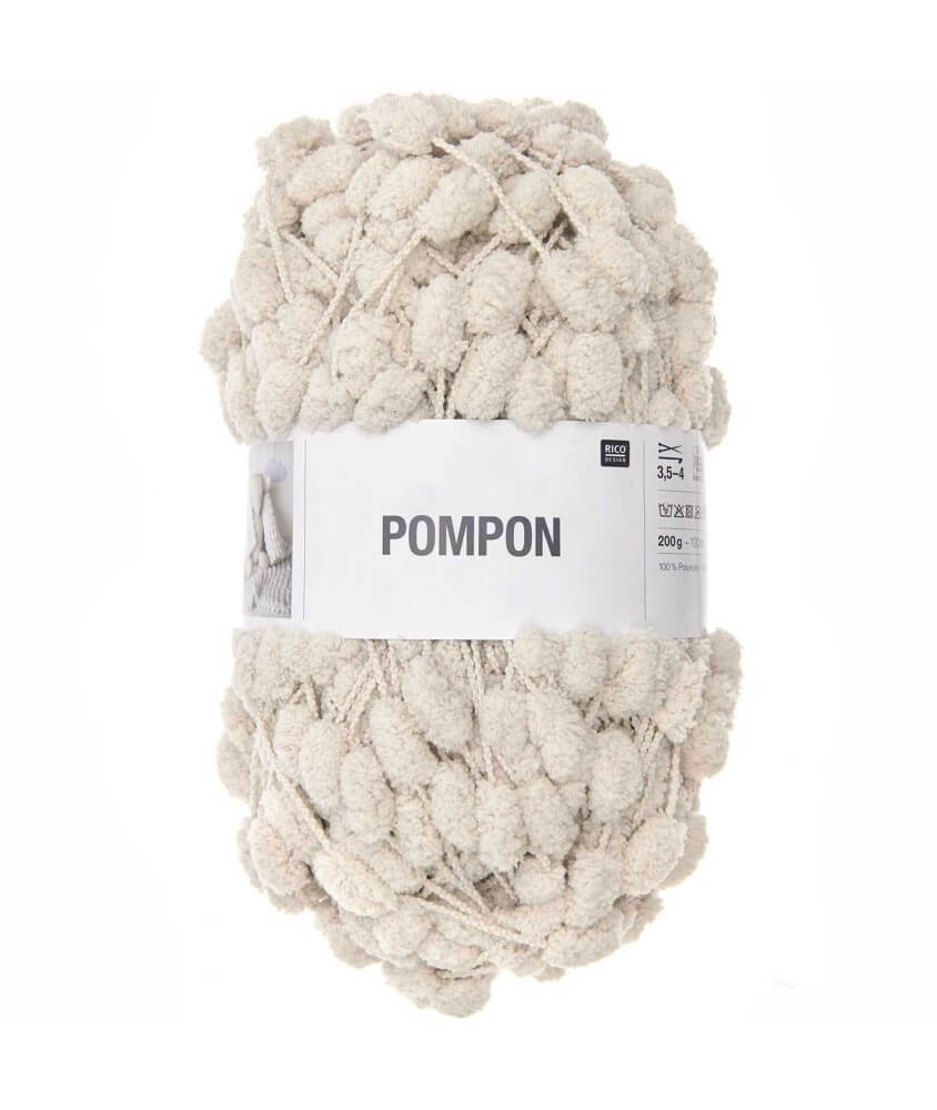 Laine à pompons CREATIVE POMPON UNI 200 GR - Rico Design