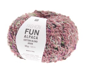 Pelote d'Alpage et de Coton à tricoter Fashion Fun Alpaca Cotton Blend aran - Rico Design