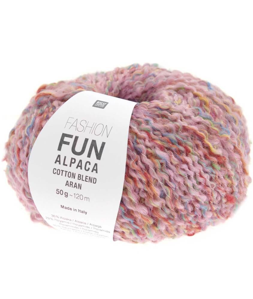 Pelote d'Alpage et de Coton à tricoter Fashion Fun Alpaca Cotton Blend aran - Rico Design