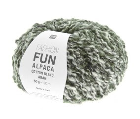 Pelote d'Alpage et de Coton à tricoter Fashion Fun Alpaca Cotton Blend aran - Rico Design