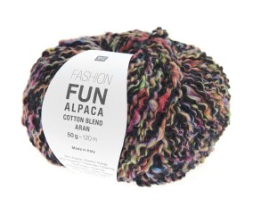 Pelote d'Alpage et de Coton à tricoter Fashion Fun Alpaca Cotton Blend aran - Rico Design