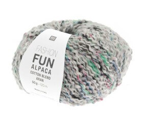 Pelote d'Alpage et de Coton à tricoter Fashion Fun Alpaca Cotton Blend aran - Rico Design