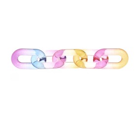 Lot de 12 Maillons de Chaîne Brillance Itoshii - 19 x 31 x 5 mm - Rico Design