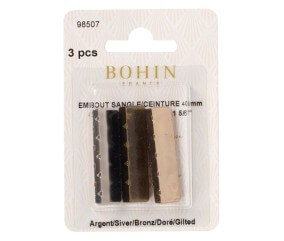 Assortiements de 3 embouts de ceinture - 40mm - Bohin