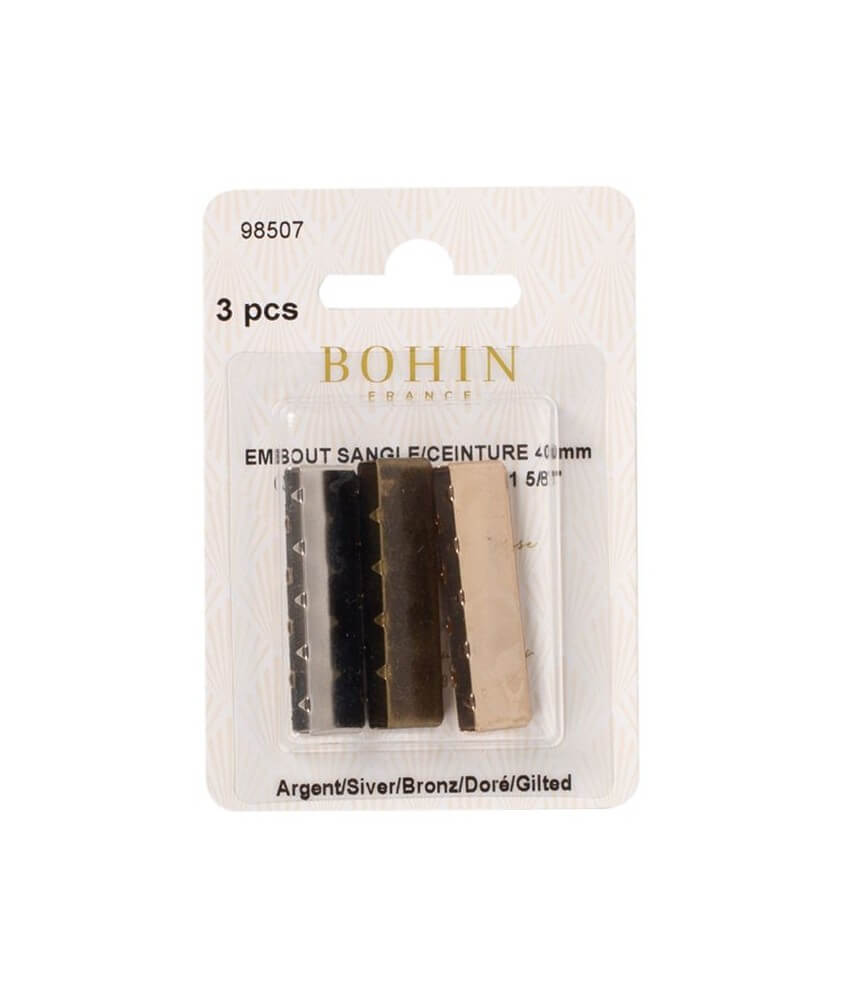 Assortiements de 3 embouts de ceinture - 40mm - Bohin