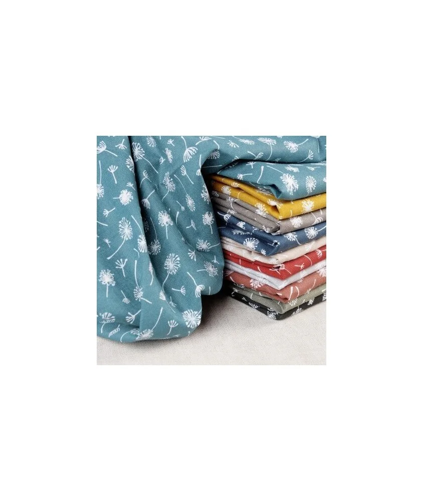Tissu coton ombelles - motif et coloris