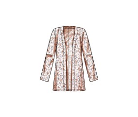 Patron Simplicity 9717 - Haut en tricot du 48 au 66 FR