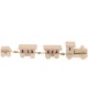 Le petit train miniature des lutins en bois (9x1x1.5cm) - Rico Design