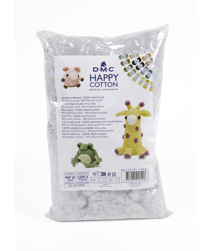 Ouate de rembourrage Happy cotton - Spécial Amigurumi - 300GR - amigurumi Dmc