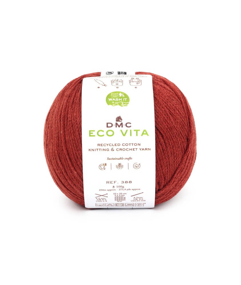 Fil de coton recyclé ECO VITA pour tricot et crochet - 100GR - DMC