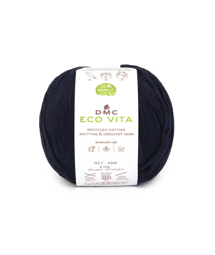 Fil de coton recyclé ECO VITA pour tricot et crochet - 100GR - DMC