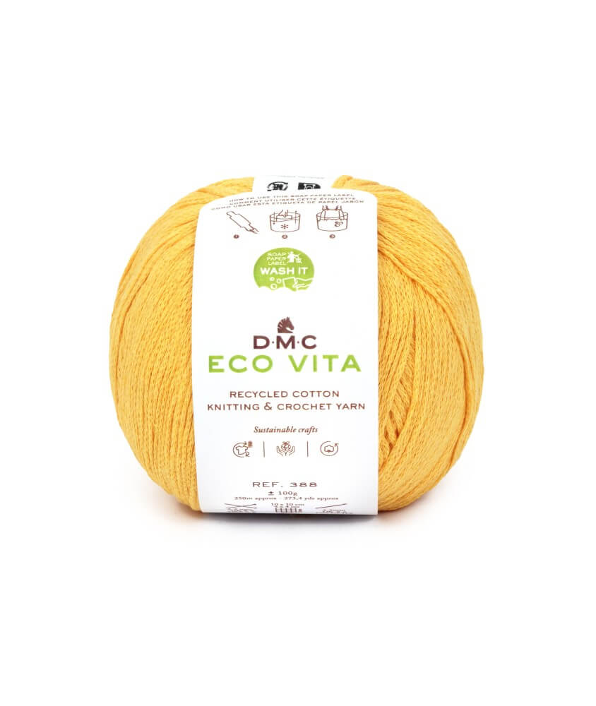 Fil de coton recyclé ECO VITA pour tricot et crochet - 100GR - DMC Fil de coton recyclé ECO VITA pour tricot et crochet - 100GR - DMC
