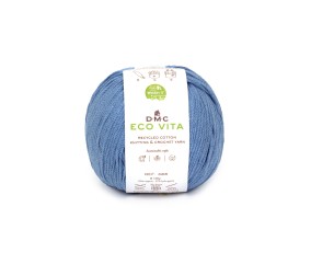 Fil de coton recyclé ECO VITA pour tricot et crochet - 100GR - DMC