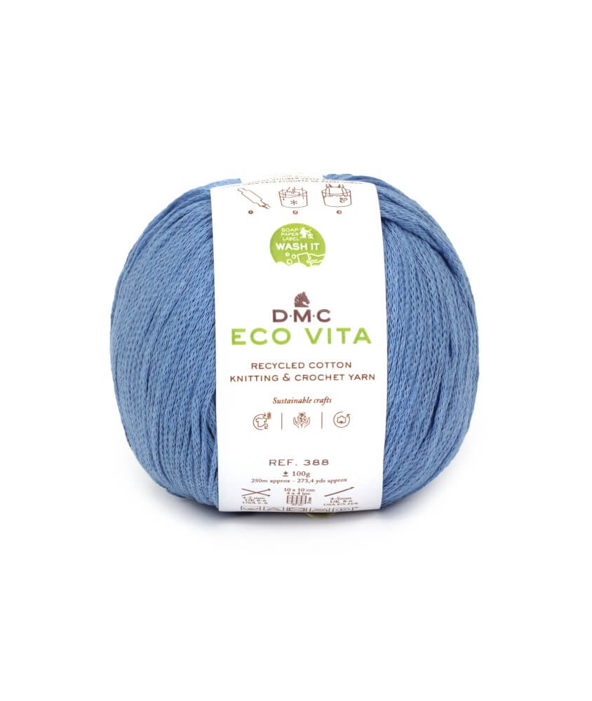 Fil de coton recyclé ECO VITA pour tricot et crochet - 100GR - DMC