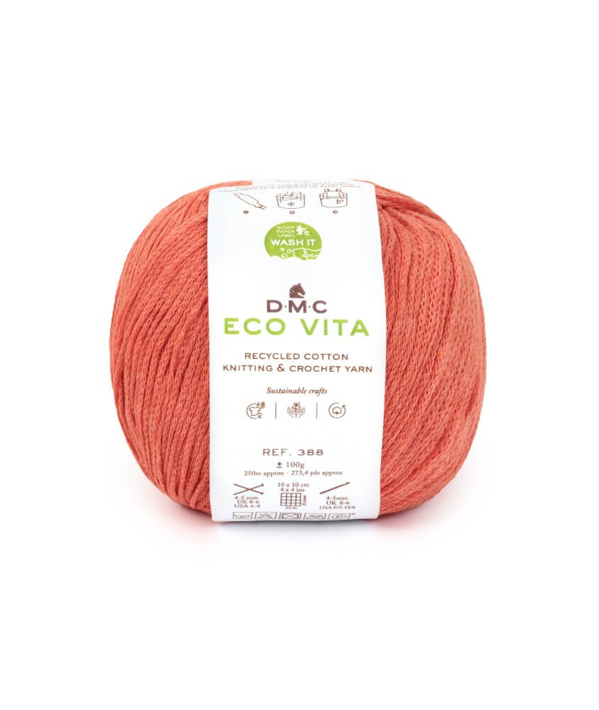 Fil de coton recyclé ECO VITA pour tricot et crochet - 100GR - DMC Fil de coton recyclé ECO VITA pour tricot et crochet - 100GR - DMC