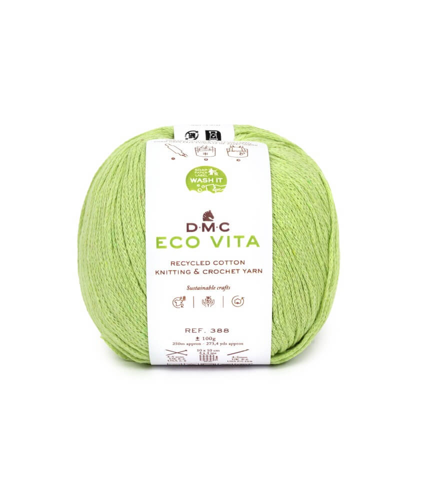 Fil de coton recyclé ECO VITA pour tricot et crochet - 100GR - DMC