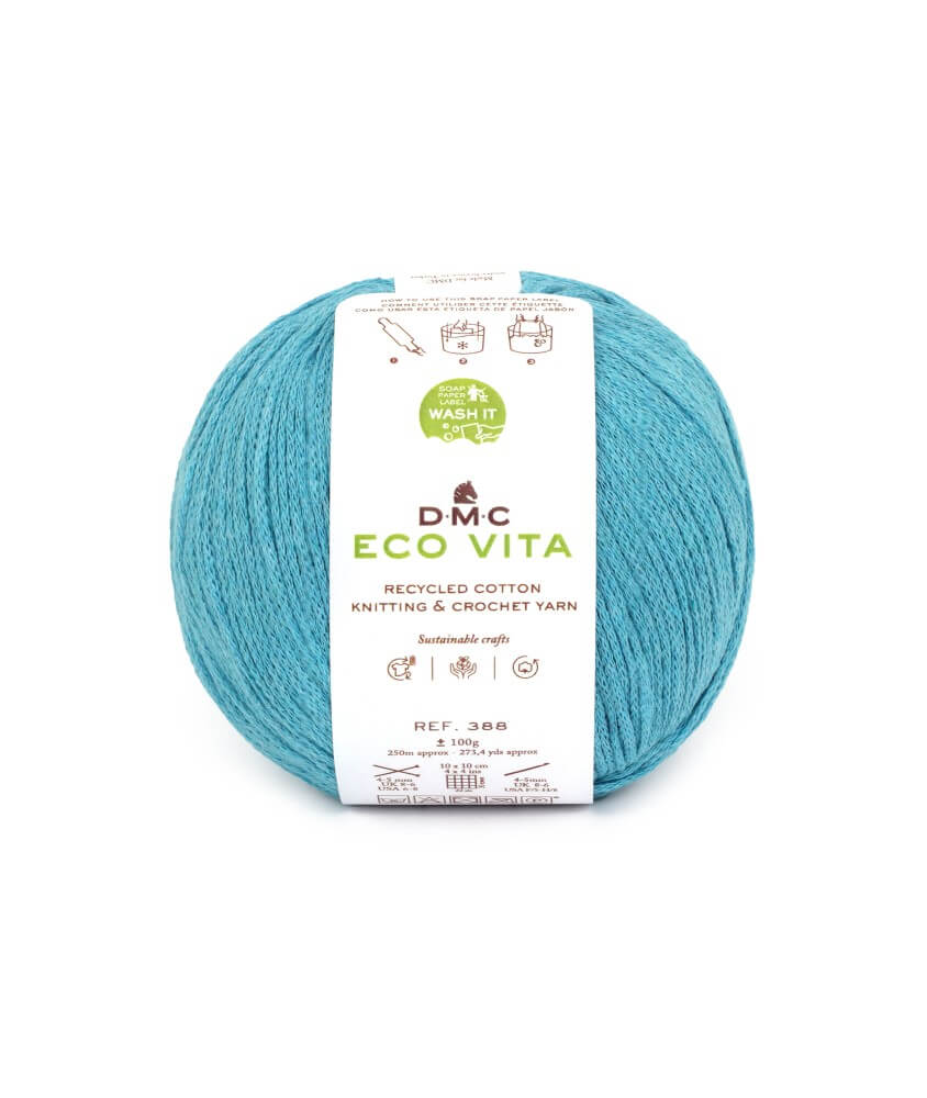 Fil de coton recyclé ECO VITA pour tricot et crochet - 100GR - DMC