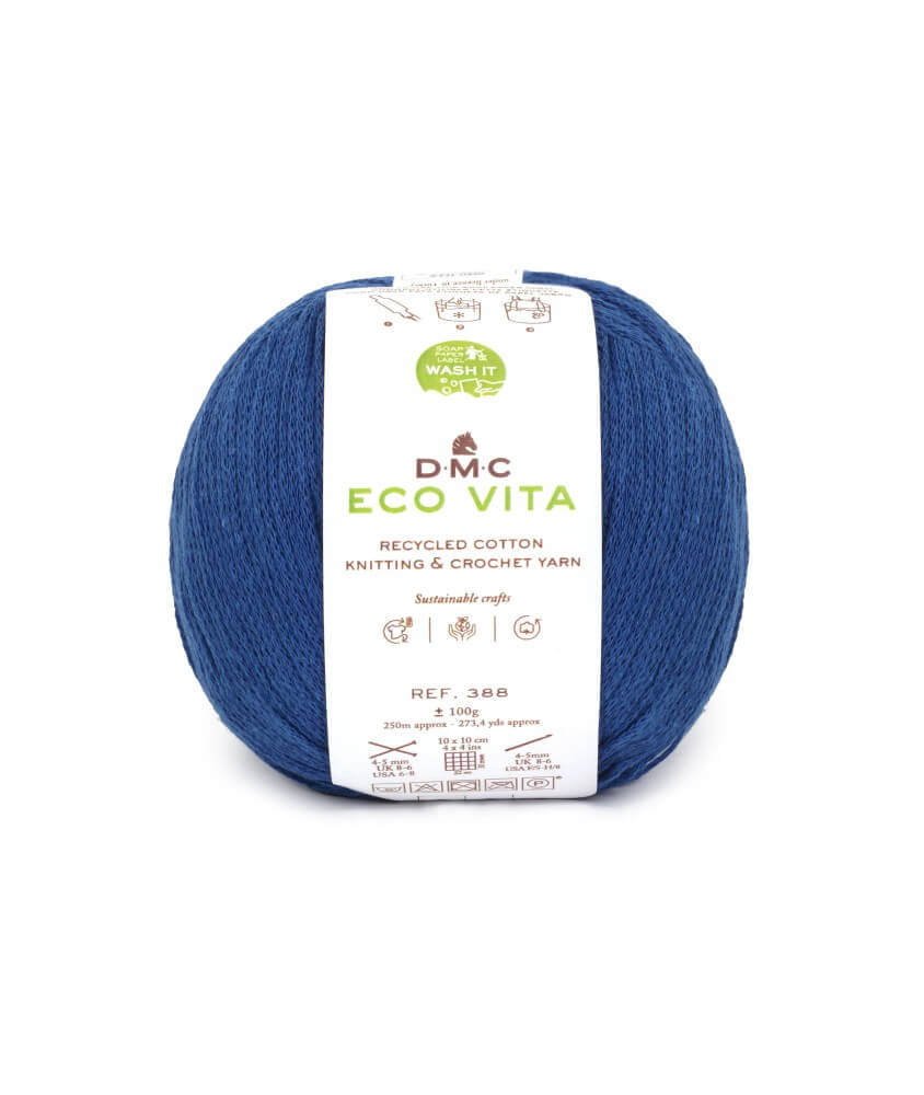 Fil de coton recyclé ECO VITA pour tricot et crochet - 100GR - DMC