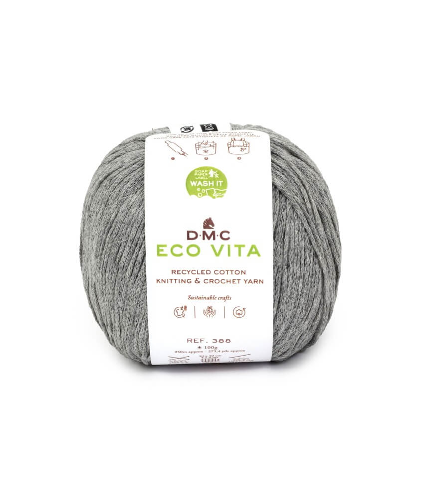 Fil de coton recyclé ECO VITA pour tricot et crochet - 100GR - DMC