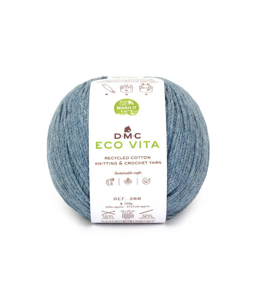 Fil de coton recyclé ECO VITA pour tricot et crochet - 100GR - DMC Fil de coton recyclé ECO VITA pour tricot et crochet - 100GR - DMC