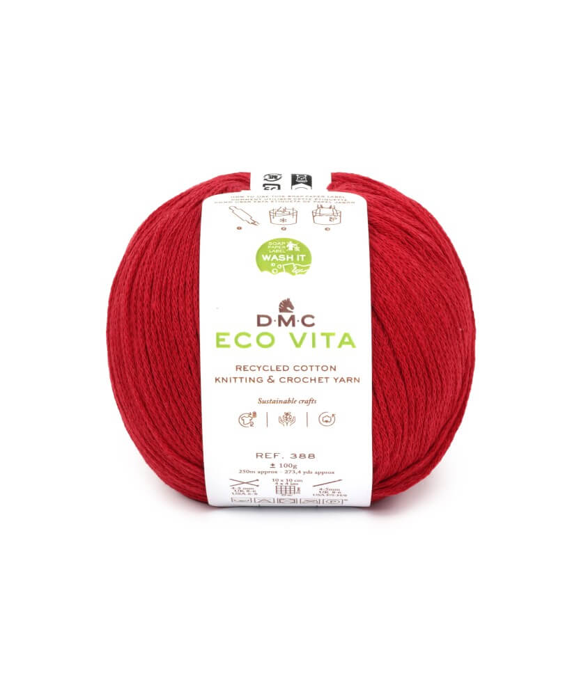 Fil de coton recyclé ECO VITA pour tricot et crochet - 100GR - DMC