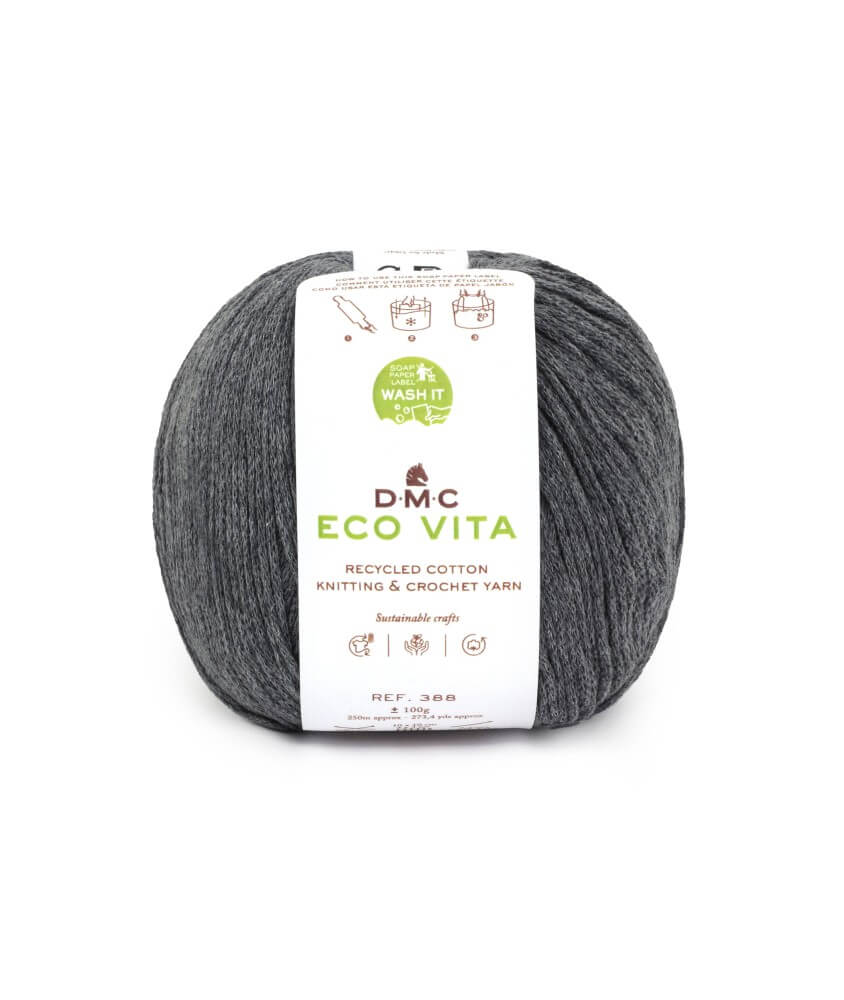 Fil de coton recyclé ECO VITA pour tricot et crochet - 100GR - DMC Fil de coton recyclé ECO VITA pour tricot et crochet - 100GR - DMC